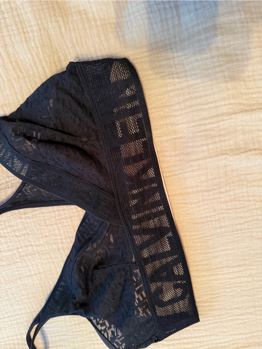 Calvin Klein triangle wireless lace bra